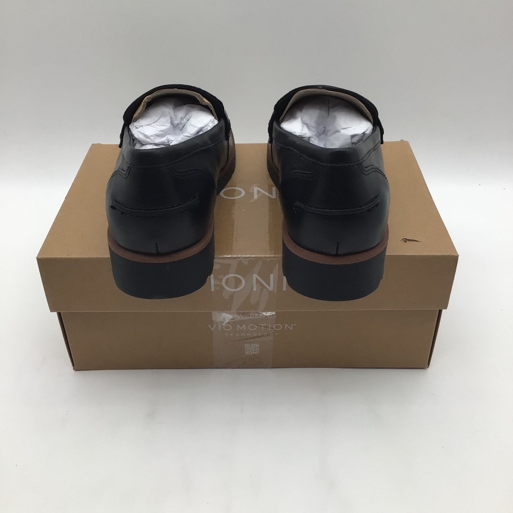 Vionic Cleo Loafer Black Leather Lug Sole Comfort Shoes Womens Size 8.5 M NEW - Picture 4 of 6
